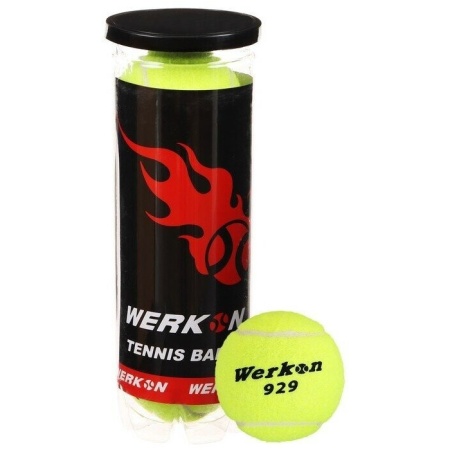Мяч для большого тенниса Werkon, тубус 3 шт.
