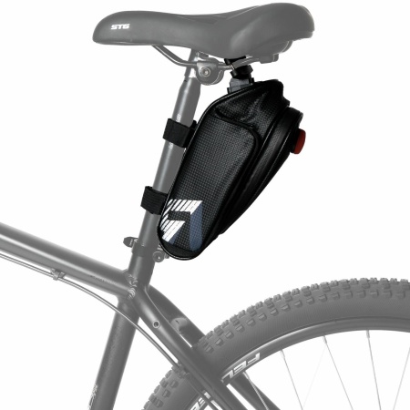 Велосумка под раму STG131397 X88297, 11.5x24x12 см, с фонарем
