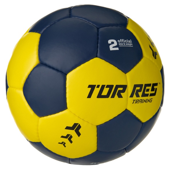 Мяч гандбольный Torres Training H32452, ПУ, 4 подкл. слоя, руч. сшивка, мультиколор, разм. 2