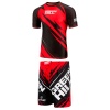 Рашгард 2 в 1 для MMA Green Hill, взрослый, футболка/шорты, красный, разм. 32