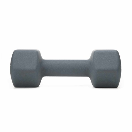 Гантель цельнолитая Torres PL522505, неопрен, 5 кг, серый