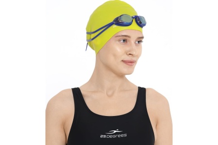 Шапочка для плавания 25Degrees Mamana Lime 25D21014A, силикон, для длинных волос, салатовый