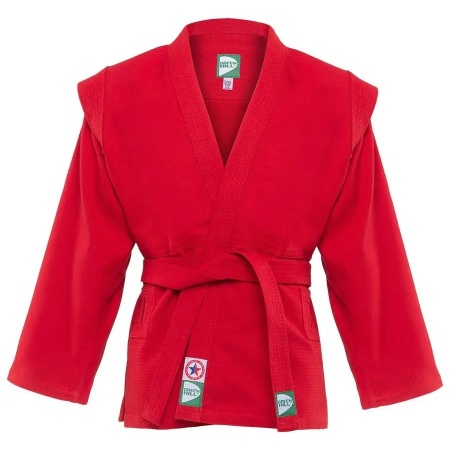 Куртка для самбо Green Hill JS-302, красный, разм. 180 см