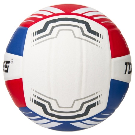 Мяч волейбольный Torres VB 1000, V32415, р.5, синт.кожа (микрофибра), клееный, бут.кам, бел/син/крас