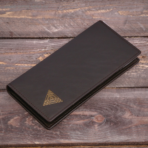 Кошелек "Настоящему мужчине", кожзам, в подарочной упаковке