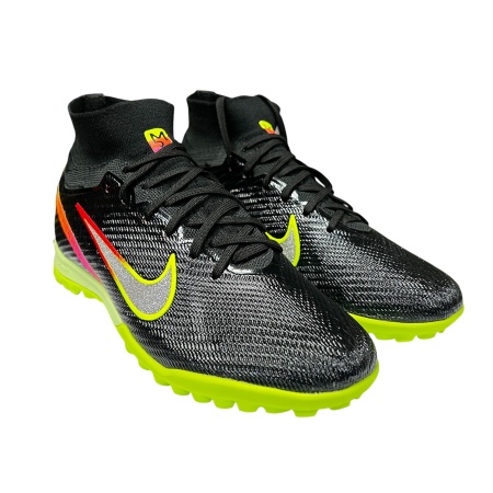 Сороконожки Nike Mercurial 3943, черный/салатовый/мультиколор