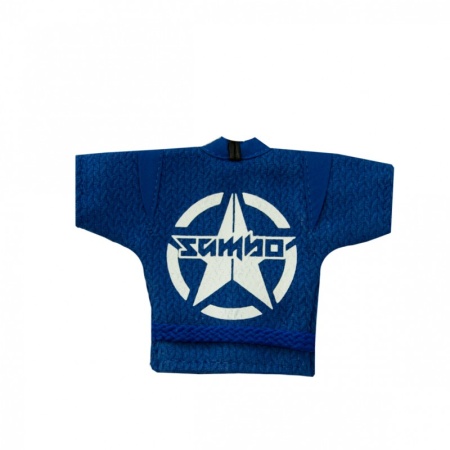 Брелок на веревочке "Сувенирная куртка КрепышЯ", синий