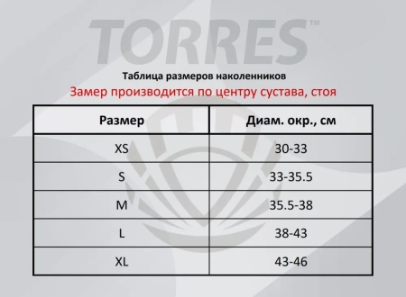 Наколенники волейбольные Torres Pro Gel PRL11018, пара, синий