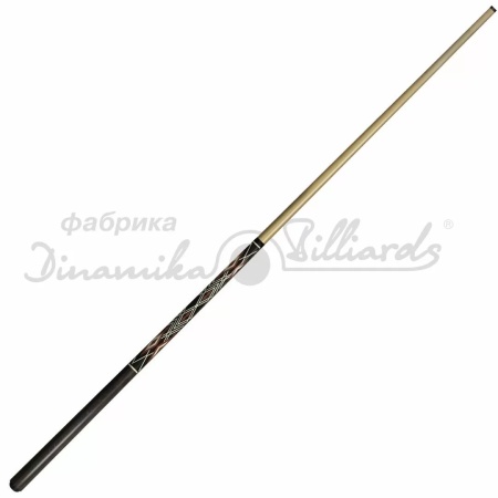 Кий бильярдный Dinamika Billiards Клубный 0-1-P (КийД01Р.КлРм.Эб), односоставный, эбен, ромб