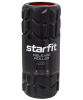 Ролик массажный StarFit FA-509, высокая жесткость, разм. 33 x 13.5 cм, черный/оранжевый