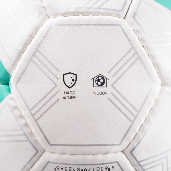 Мяч футзальный Torres Futsal Training FS323674, р.4,32 пан. ПУ, 4 подкл. слоя, руч.сш, бел/фиол/зел