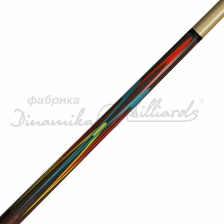 Кий бильярдный Dinamika Billiards Клубный 0-2-P, односоставный, венге, тюльпан