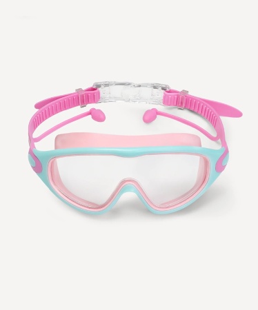 Очки-маска для плавания с берушами 25Degrees Fusion Lilac/Turquoise/Pink 25D25001, детский, розовый