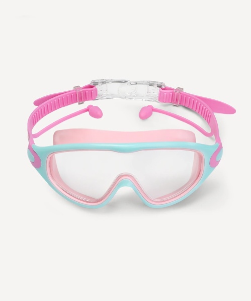 Очки-маска для плавания с берушами 25Degrees Fusion Lilac/Turquoise/Pink 25D25001, детский, розовый