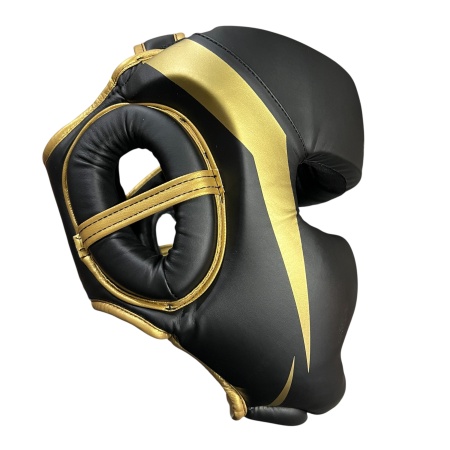 Шлем для бокса Everlast арт.102330, черный/золотистый