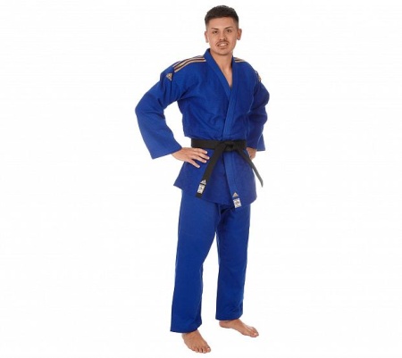 Кимоно для дзюдо Adidas J200E, синий/золотой