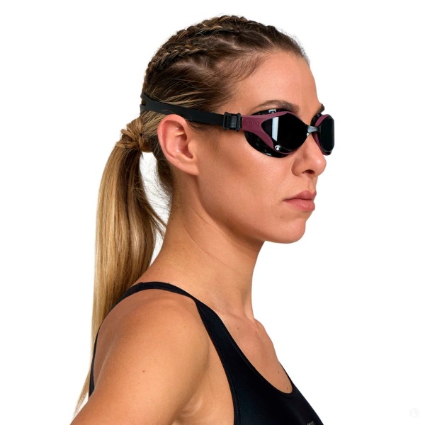 Очки для плавания Arena Air-Bold Swipe 004714-104, черные линзы, черный/фиолетовый