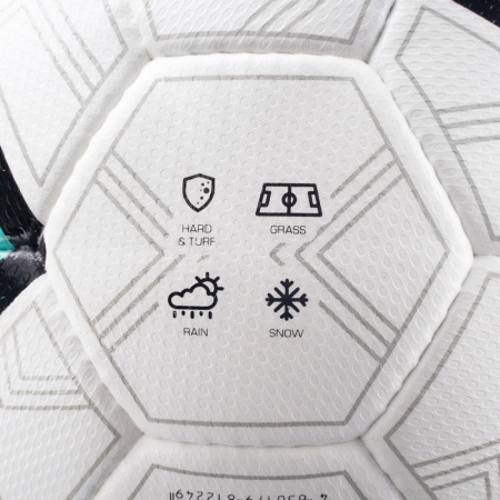 Мяч футбольный Torres Pro F323985, 32 пан. EPU-Microf, 4 подкл. слоя, ручная сшивка, разм. 5, белый