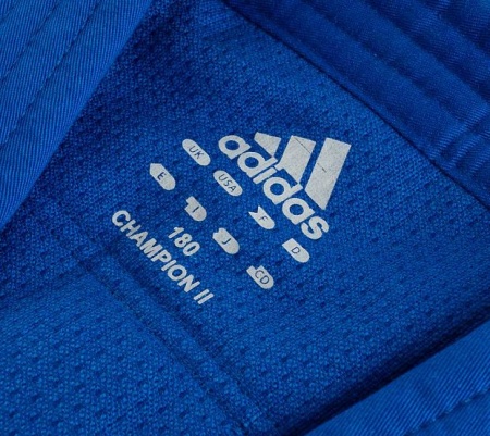 Кимоно для дзюдо Adidas J200E, синий/золотой