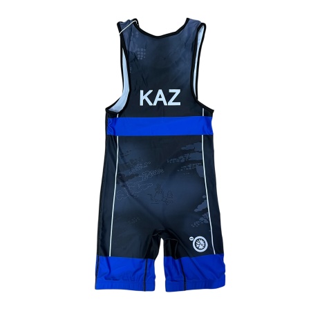 Туника для борьбы Merooj арт.215 KAZ, синий/черный