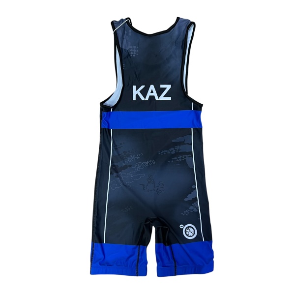 Туника для борьбы Merooj арт.215 KAZ, синий/черный