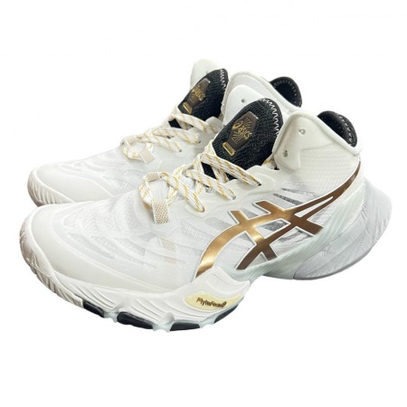 Кроссовки волейбольные Asics 2272 White/Gold, мужские, белый/золотой, разм. 44