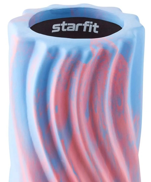 Ролик массажный StarFit FA-525 EVA/PP, разм. 45 х 14 см, низкая жесткость, розовый/голубой