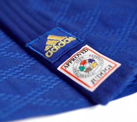 Кимоно для дзюдо Adidas J200E, синий/золотой