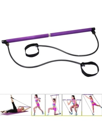 Эспандер-бар для пилатеса Portable Pilates Studio, фиолетовый