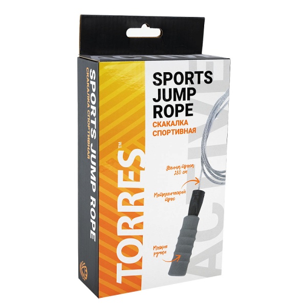 Скакалка Torres Active Line AL1002, длина 2.8 м, оранжевый