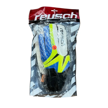 Перчатки вратарские Reusch, синий/зеленый