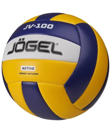 Мяч волейбольный Jogel JV-100 (ЦБ-00002644), синий/желтый
