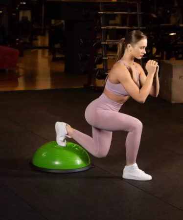 Полусфера "BOSU" StarFit GB-501, с эспандерами, с насосом, зеленый