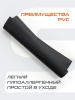 Коврик для йоги StarFit FM-101, ПВХ, 3 мм, разм. 183 х 61 см, черный