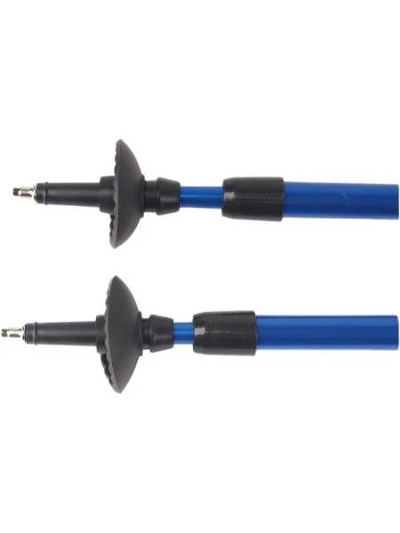 Палки для скандинавской ходьбы Ergoforce Nordic E-0673, 2-х секционные, алюм., 110 - 140 см, синий