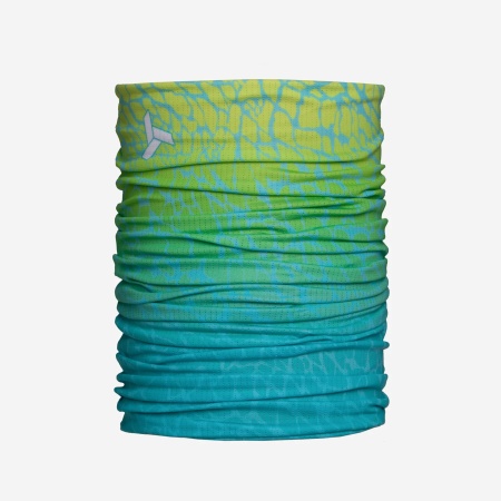 Баф-бандана Spine RUNNING, арт.02-24/25, салатовый/голубой