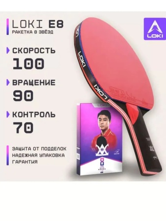 Ракетка для настольного тенниса Loki CM79 E8 Wang Hao 8*