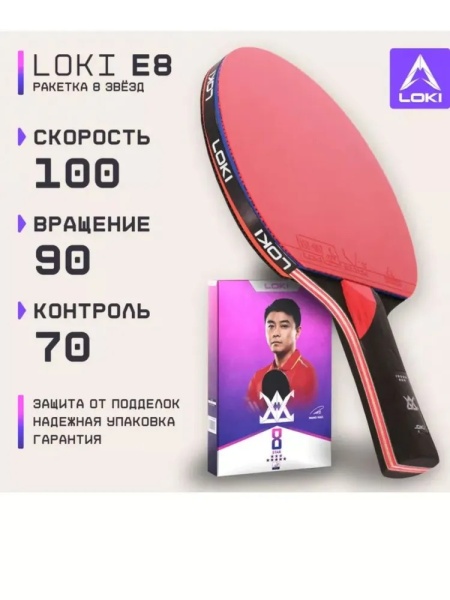 Ракетка для настольного тенниса Loki CM79 E8 Wang Hao 8*