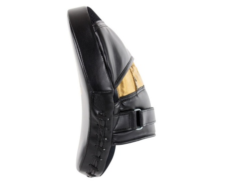 Лапы для бокса Adidas adiSBAC01 Training Curved Focus Mitt Short, черный/золотой