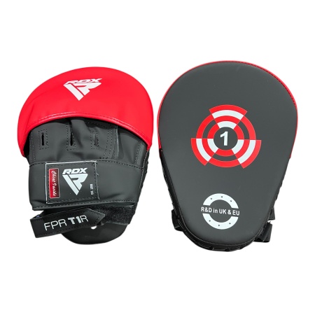 Лапы для бокса RDX FPR T1R арт.33311, пара, черный/красный