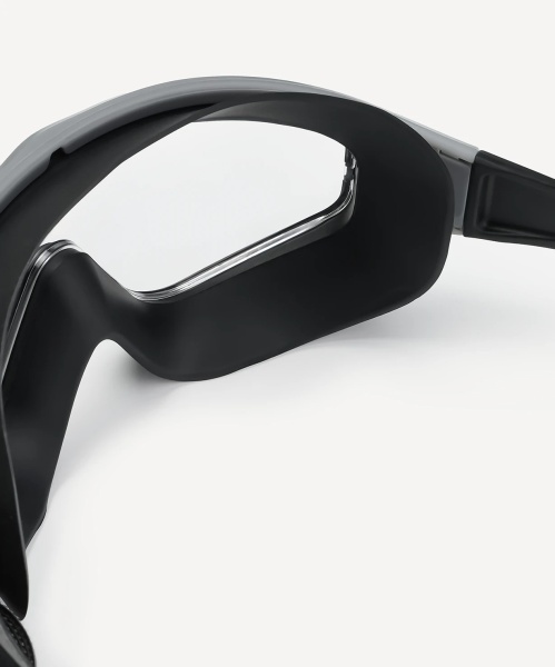 Очки-маска для плавания 25Degrees Immerse Black/Gray 25D25003, прозрачные линзы, черный/серый