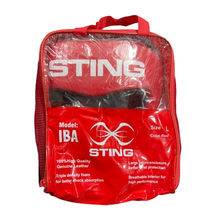 Шлем для бокса Sting IBA арт.01078, красный