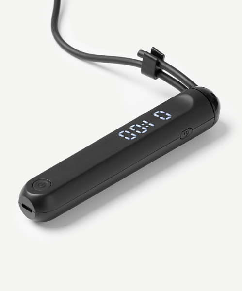 Скакалка StarFit RP-701, ПВХ, длина 3 м, умная, с пласт. ручками, черный