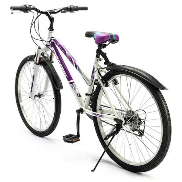 Велосипед Top Gear 26" Style арт. ВН26433К, рама 16", белый/фиолетовый