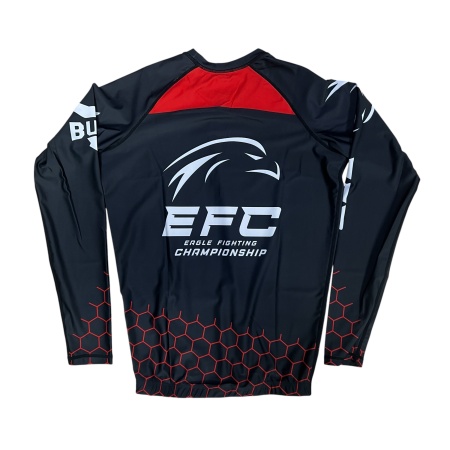 Рашгард 2 в 1 для MMA Buka, рашгард/шорты, черный/красный