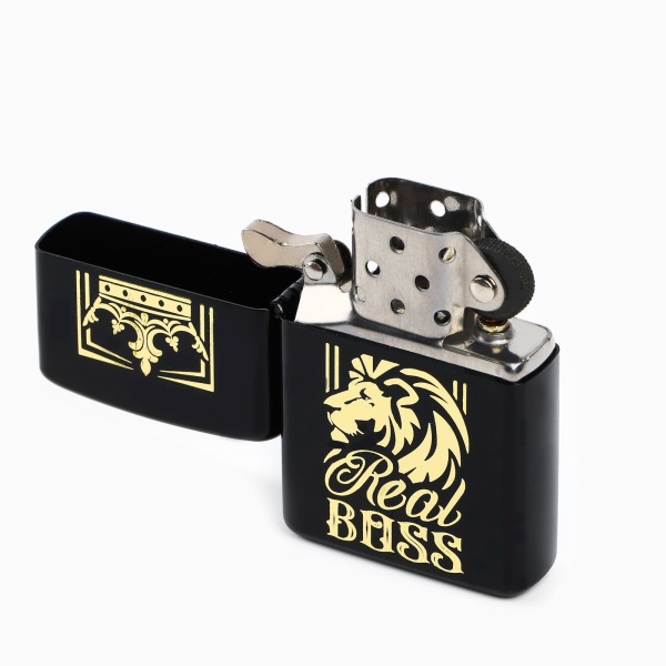 Зажигалка бензиновая и ремень «Всегда №1» 10417682, 11,2 х 4,2 х 11,2 см