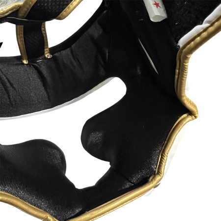 Шлем для бокса Everlast арт.102330, белый/золотистый