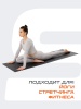 Коврик для йоги StarFit FM-101, ПВХ, 3 мм, разм. 183 х 61 см, черный