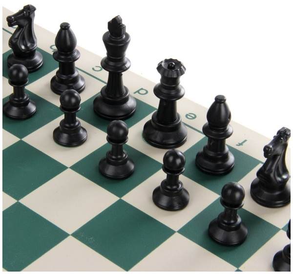 Шахматы в тубусе LEGION арт. 8036, 34х34 см, пластик, мягкая доска