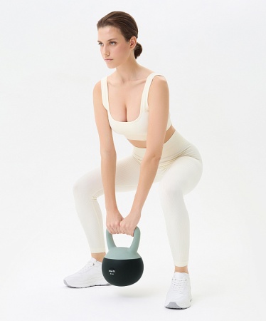 Гиря мягкая StarFit DB-601, 6 кг, ПВХ, серый/болотный